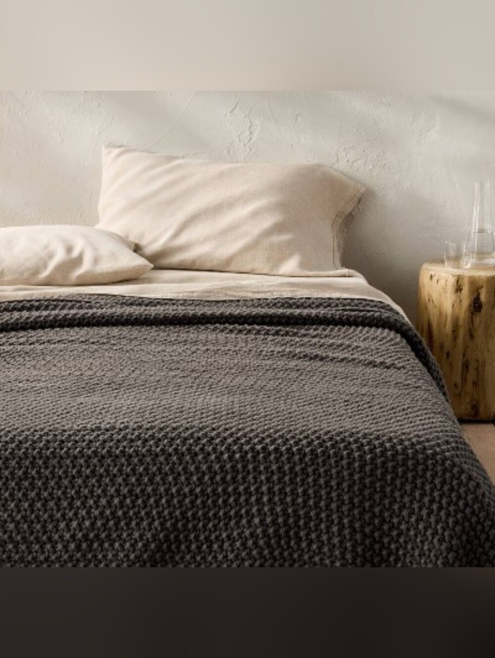 Casaluna Chunky Knit Bed Blanket (Full/Queen)